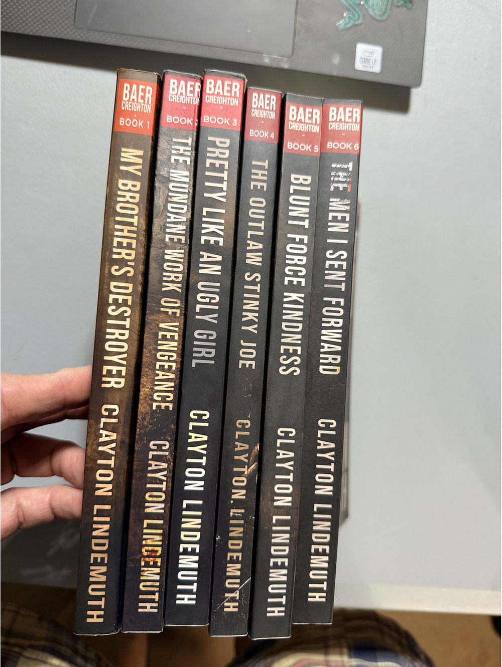 Clayton Lindemuth Crime Thriller Lot of 6 Paperback Books Mundane Work Vengeance